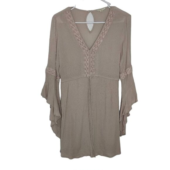 Promesa USA Rayon Dusty Pink Mini Dress - Picture 1 of 9